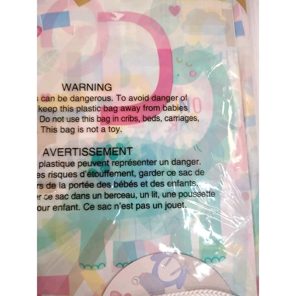 Viola Giant Gift Bag 36 In X 44  Baby Theme Butterfly Tropical Animals Numbers